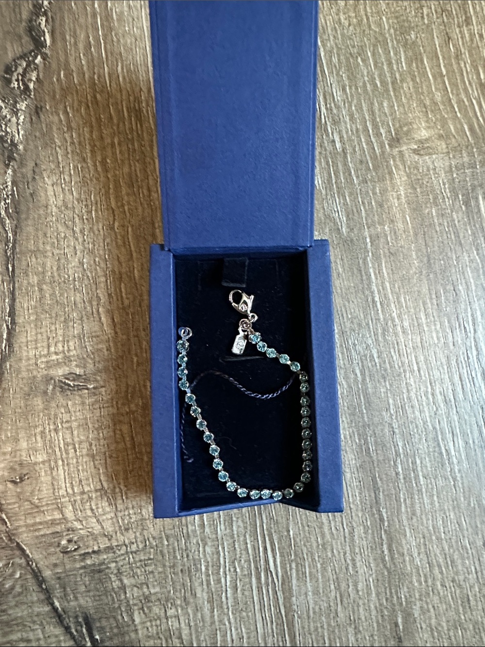Swarovski Silver Bracelet with Blue Crystals Women’s Bracelet